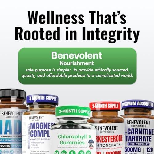 Benevolent Nourishment Chlorophyll Supplement, Detox & Immune Support, Internal Deodorizer, Gummies (60 Count) - görsel 8