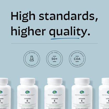 Earth's Splendor Vitamin E, 120 Softgels, 185mg Vitamin E, 4 Month Supply