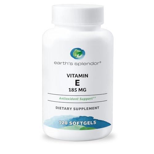 Earth's Splendor Vitamin E, 120 Softgels, 185mg Vitamin E, 4 Month Supply - görsel 2