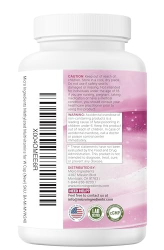 Micro Ingredients Pure Methylated – With Iron: Includes iron to help maintain healthy red blood cells and combat – Image 13
