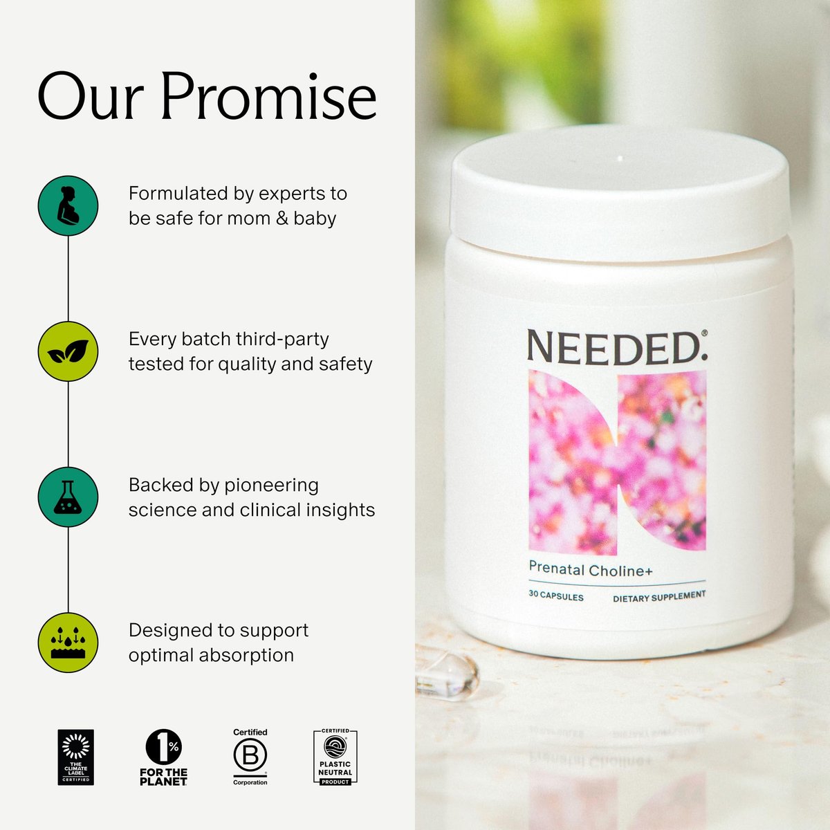 Needed. Prenatal Choline+ Liquid Capsules – Convenient Dosage: One capsule daily provides a significant amount of – Image 9