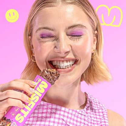 Misfits Vegan Protein Bars - Fudgey Brownie Batter | Nutrition Bars - 14g Protein, 1g Sugar, Plant-based, Low Carb, Non-GMO, Gluten Free Snacks | Pack of 12