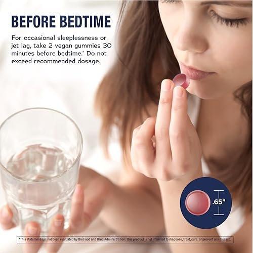 Natural Vitality Calm Sleep Melatonin 12mg Gummies | Max Strength Berry Flavored Formula | 100% Drug Free | Non-GMO, Vegan and Gluten Free Supplement | 100 Count - görsel 4