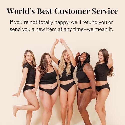 Pixie Organic Cotton Gusset Period Underwear Best Leakproof Panties with BloatFit™ Technology Ranked 1 for Ultra Soft Black - görsel 13