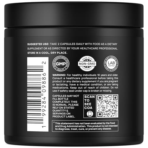 100x Strength Black Shilajit for Men w. 10% Tongkat Ali & Ashwagandha - Highest Potency Shilajit Capsules 60% Fulvic Acid Pure Himalayan Shilajit Resin - Natural Test Booster Male Enhancing Supplement - görsel 1