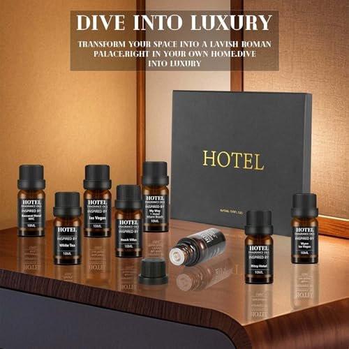 Hotel Collection Diffuser Essential Oil Gift – Versatile Gift Set: Packaged in an elegant brown gift box, this set – Image 5