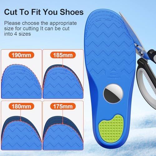 Hidden Holder Insole Compatible with AirTag, Tracking Device Insert Case for Kids Adults and Elderly, Secure Fit for Sneakers & Daily Shoes, Anti-Lost Tracker Soft Inserts for Shoes, Blue (175-190mm) - görsel 5