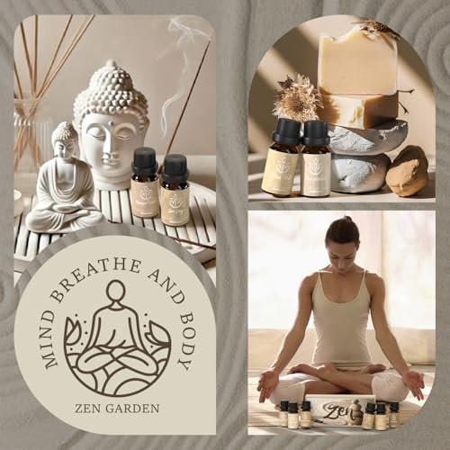 ARVIDSSON Zen Essential Oils Set, Natural Tranquil Essential Oil for Diffusers for Home - Zen Garden, Lavender Dream, Serene Spa, Citrus Mint, Tranquil Wood, Herbal Chill, Gift for Women - görsel 6