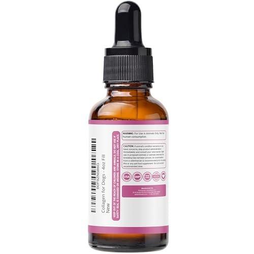 Premium Liquid Collagen for Dogs (120ml) Daily Collagen Dogs Supplement Drops with Types I, II & III & Hyaluronic Acid - Dog Supplement for Joints and Digestive Health - All Breeds & Sizes - USA Made - görsel 6