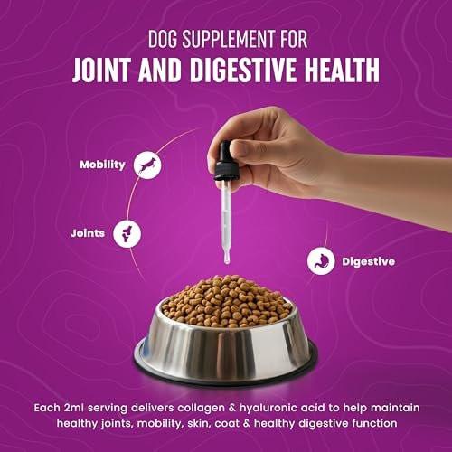 Premium Liquid Collagen for Dogs (120ml) Daily Collagen Dogs Supplement Drops with Types I, II & III & Hyaluronic Acid - Dog Supplement for Joints and Digestive Health - All Breeds & Sizes - USA Made - görsel 10