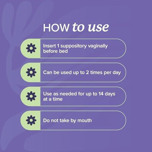 Boric Acid Suppositories for Women 600mg | pH Balance, Vaginal Odor & Itching | Feminine Hygiene & Intimate Health Support | Unscented, Vegan | 30 Ct - görsel 14
