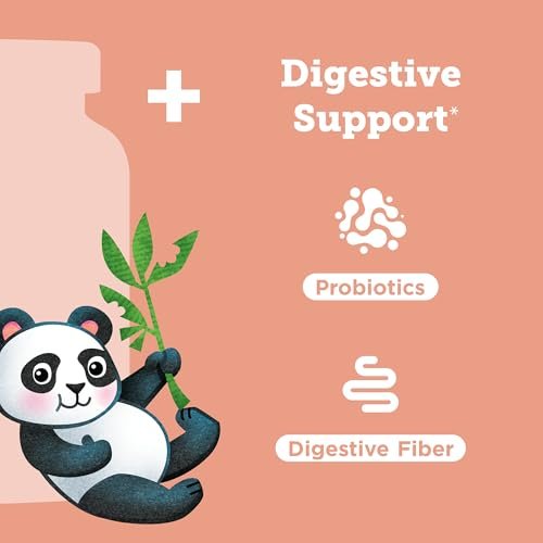 Hyland's Kids Multivitamin + Digestive Support Children's Supplement, Sugar Free Mixed Berry Flavored Gummies with Probiotics & Fiber, 60ct Bottle - görsel 7