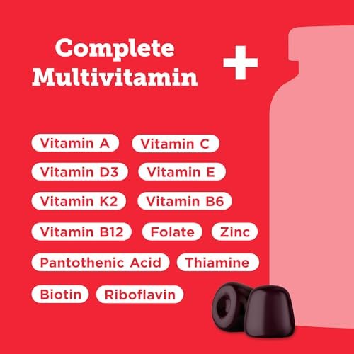 Hyland's Kids Multivitamin + Digestive Support Children's Supplement, Sugar Free Mixed Berry Flavored Gummies with Probiotics & Fiber, 60ct Bottle - görsel 5