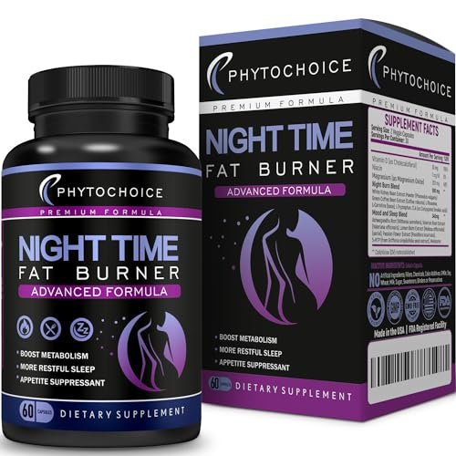 Night Time Fat Burner - Weight Loss Diet Pills with Magnesium Melatonin CLA L-Carnitine that Work at Night, Appetite Suppressant, Carb Blocker, Nighttime Metabolism Booster for Women and Men 60 Caps - görsel 14