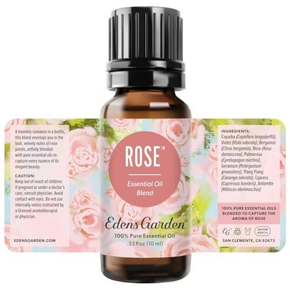 Edens Garden Rose Essential Oil Blend – 100% – Clean Perfume Alternative: Replace alcohol-based, synthetic – Image 14