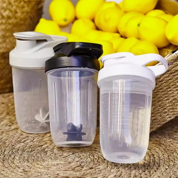 CHNLML Protein Shaker Bottle 400ML/16Oz w. Shaker Ball for Protein Shake, Shaker Bottle with Mixing Ball, Leak-Proof, BPA-Free, for Gym, Workout, Juice Mixer (Pink/Clear, 16Oz-400ML-1Bottle) - görsel 8