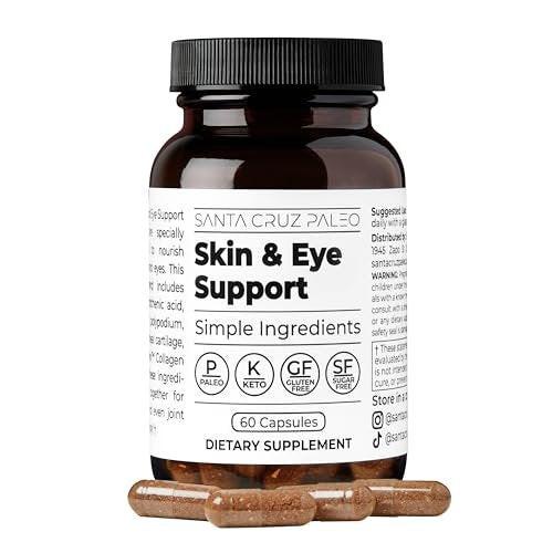 Santa Cruz Paleo Skin & Eye Capsules, Simple Daily Formula for Skin Appearance & Eye Routine, Clean Ingredients, Gluten Free, Keto & Paleo Friendly, 60 Capsules - görsel 18