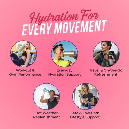 JUNP Sugar Free Electrolytes Powder Packets for Water Instant Hydration Packets with Salt & Potassium, Zero Calorie, No Carbs No Sugar Electrolyte Drink Mix Sticks, Keto Friendly, Wild Berry 5 Pack