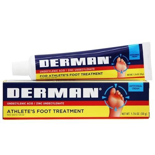 Derman Cream for the Treatment of Athlete's Foot, 1.76 Oz Tubes (Pack of 2) - görsel 1