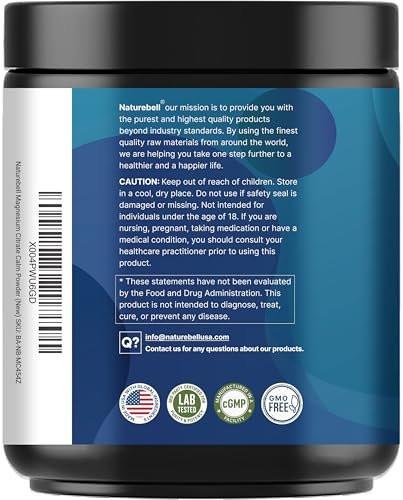 Calm Magnesium Powder, 1lb | Drink Mix for Sleep, Muscle, Bone & Mood Support – Sugar Free Lemon Raspberry Flavor – Chelated Magnesium Citrate for High Absorption – Vegan, Non-GMO - görsel 3