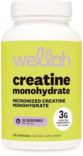 Wellah Creatine Monohydrate Capsules (3000 mg) 120 Capsules - Micronized Creatine, 30 Servings - görsel 7