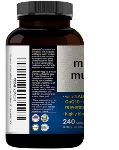 Methylated Multivitamin for Men and Women, 240 Capsules | 27-in-1 Formula with Vitamins B Complex, C, D3, K2, NAD, NAC, CoQ10, Resveratrol, Magnesium, Zinc & More | Daily Essential Vitamins