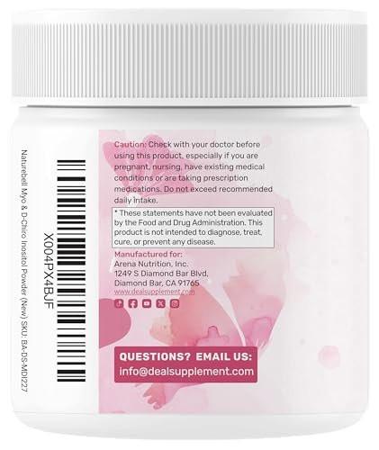 Myo-Inositol & D-Chiro Inositol Supplement Powder for Women | 40:1 Ratio with Methylfolate, Vitamin D3 & Vitex | Supports Hormonal Balance & Ovarian Health | Non-GMO | 8oz (109 Servings) - görsel 14