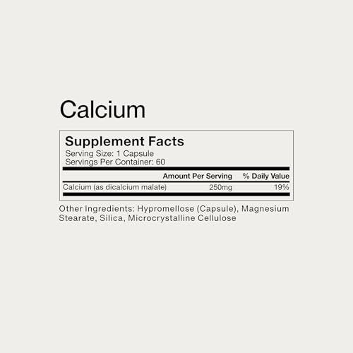 Momentous Calcium with DimaCal Supplement - 250 mg Capsules for Foundational & Bone Health Support - NSF Certified for Sport - Gluten-Free - 60 Servings - görsel 6