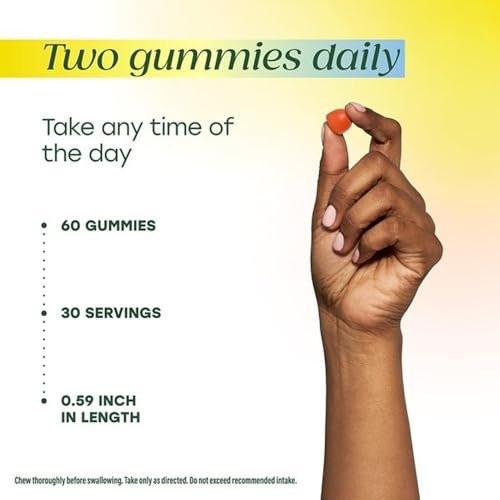 MegaFood 5000 IU Vitamin D3 & K2 Peach Gummies, 60 CT - görsel 4