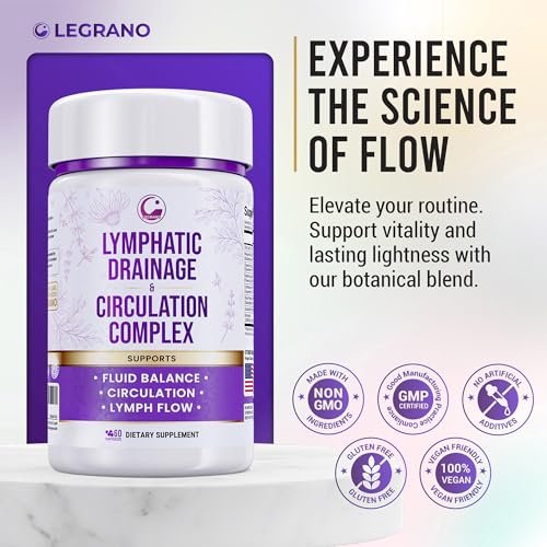 Advanced Lymphatic Drainage Supplements – Lymphatic Cleanse & Lymph System Support with Hesperidin, Rutin, Quercetin with Bromelain – Herbal Lymphatic Support Formula – 60 Capsules - görsel 8