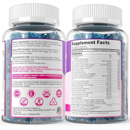 Prenatal Vitamins for Women with Methylfolate, Vegan Omega-3 DHA, Organic Food Blend, Probiotics, Iron, Vitamin D3 B6 B12, Choline, Sugar Free Multivitamin for Women During & Post Pregnancy, 60 Cts