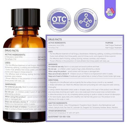 SAVILAND Toenail Fungus Treatment Extra Strength: 2X Extreme Nail Repair for Discolored and Damaged Nails FSA-HSA Toenail Softener Yellow Toenail Foot Toe Thick Nail Fungus Treatments Solution, 1 fl oz