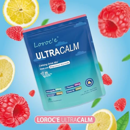 UltraCalm Super Cortisol Drink with – Raspberry Lemonade Flavor: A refreshing, natural-tasting drink mix that – Image 5