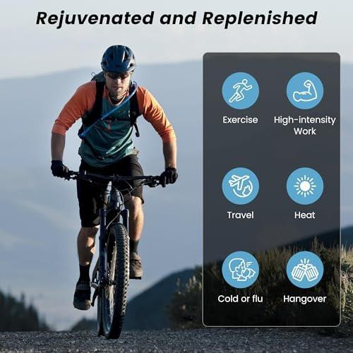 24 Sticks Electrolytes Powder Packets 7 Flavors Sugar Free Hydration Packets Liquid Daily IV Drink Mix, Low Sodium, Lemon Lime, Watermelon, Strawberry, Grape, Grapefruit, Lemon Cucumber, Mint - görsel 5