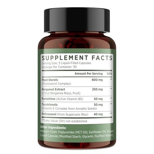 Advanced Cholesterol Lowering Supplements & – Serving Size: 3 capsules – Image 9