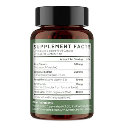 Advanced Cholesterol Lowering Supplements & – Serving Size: 3 capsules – Image 9