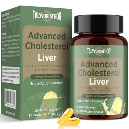 Advanced Cholesterol Lowering Supplements & – Triple-Action Formula: Combines three clinically studied – Image 1