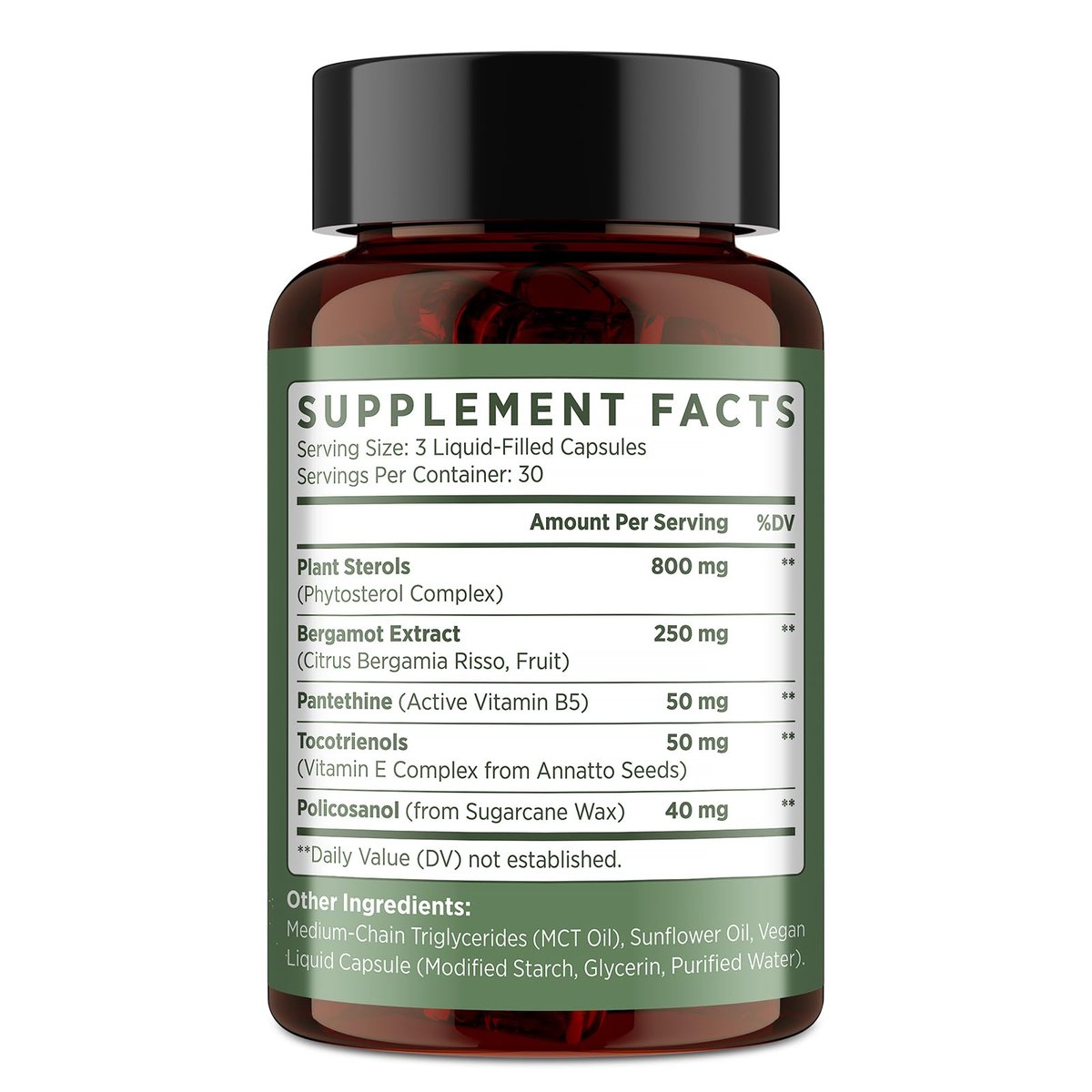 Advanced Cholesterol Lowering Supplements & – Key Ingredients: Plant sterols, policosanol, bergamot extract – Image 10