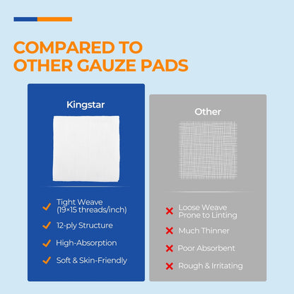 200 Packs Sterile Gauze Pads 4x4 Inch – Pack Size: 200 pads – Image 11