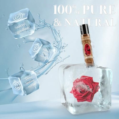 wusiyork Rose Essential Oil 10ML - 100% Pure and Natural Therapeutic Grade Oils for Aromatherapy Diffuser - 0.34 Fl Oz/Rose