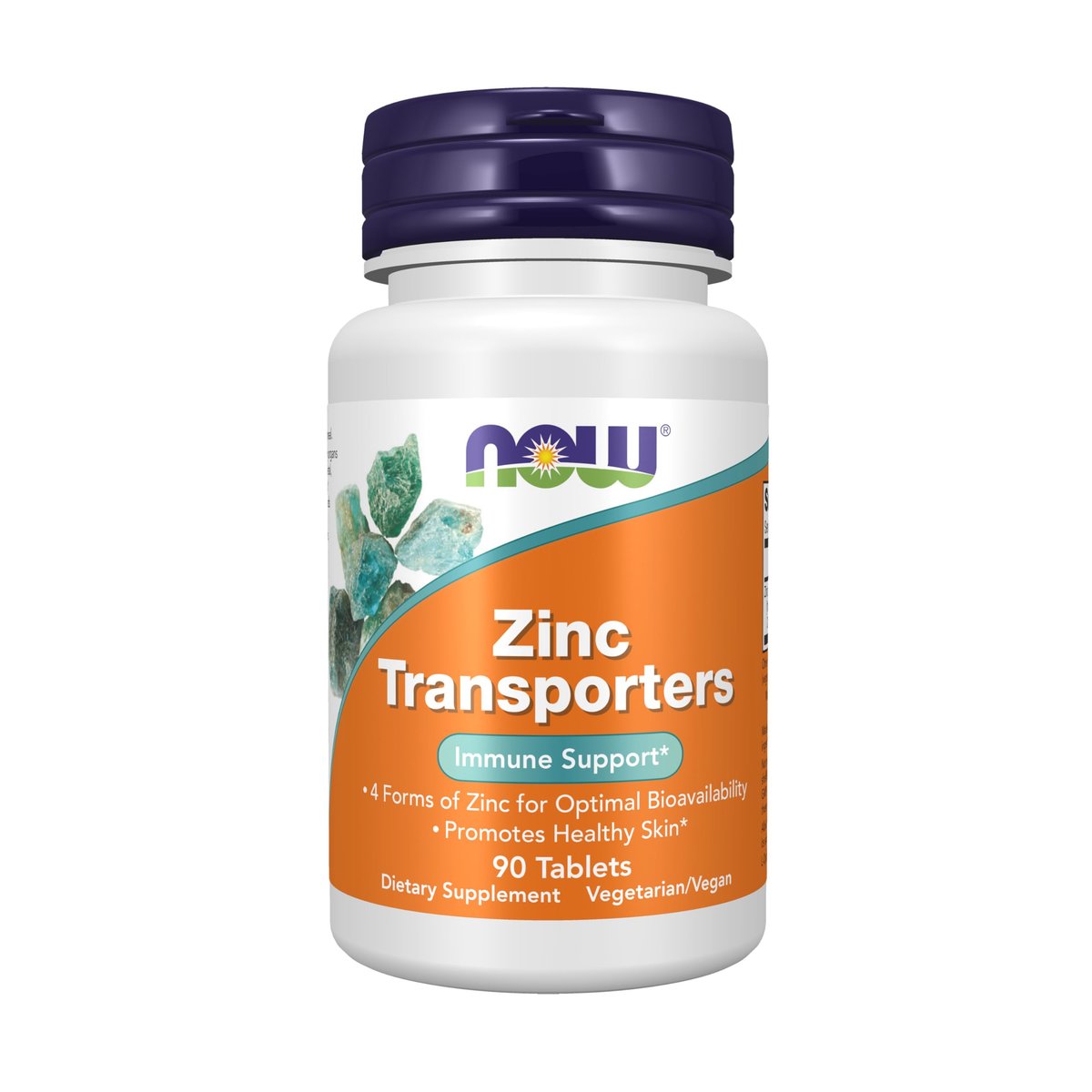 Now Supplements, Zinc Transporter, 90 Tablets, Vegan, Immune Support - görsel 1