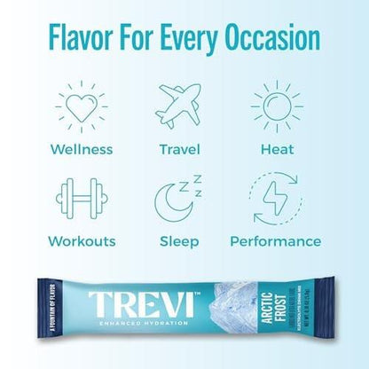 TREVI™ Everyday Sugar Free Electrolytes - Essential Drink Mix Hydration Powder Packets - 28 Count - Arctic Frost