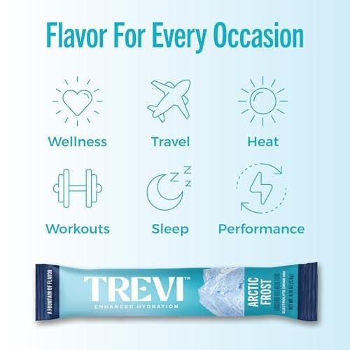 TREVI™ Everyday Sugar Free Electrolytes - Essential Drink Mix Hydration Powder Packets - 28 Count - Arctic Frost - görsel 3