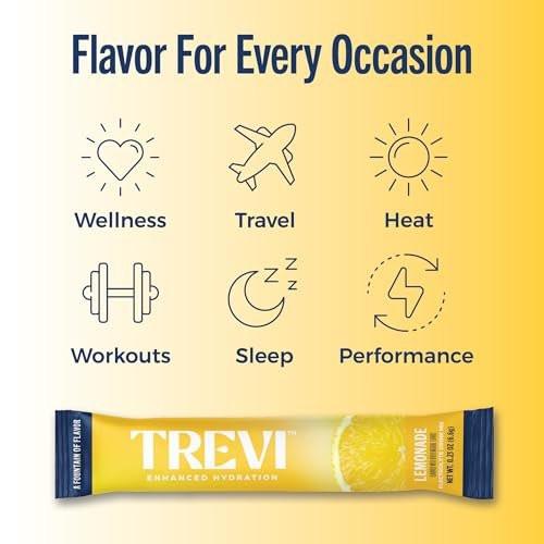 TREVI™ Everyday Sugar Free Electrolytes - Essential Drink Mix Hydration Powder Packets - 28 Count - Lemonade Variety Pack - Lemonade, Pink Lemonade, Raspberry Lemonade, Berry Lemonade - görsel 11