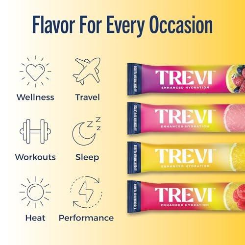 TREVI™ Everyday Sugar Free Electrolytes - Essential Drink Mix Hydration Powder Packets - 28 Count - Lemonade Variety Pack - Lemonade, Pink Lemonade, Raspberry Lemonade, Berry Lemonade - görsel 1