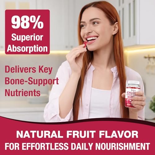 Calcium Citrate Gummies 1200mg, Calcium – Allergen Info: Free from gluten, dairy, soy, and nuts. Manufactured in – Image 14