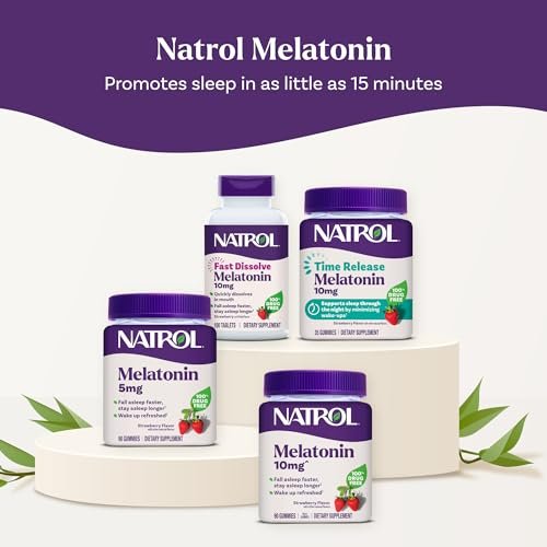 Natrol Melatonin Gummies, Sleep Support, 190 – High Potency: 10 mg of melatonin per serving for effective sleep – Image 6