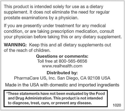 Real Health The Prostate Formula - Prostate – Healthy Bladder and Urinary Support: Helps reduce occasional – Image 5