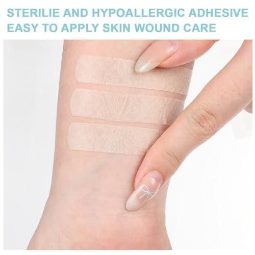 Wound Closure Strips 24 Steri Skin Closures Strip Breathable Sutures Bandage Stitch-Free Wound Repair, 12x100mm - görsel 8