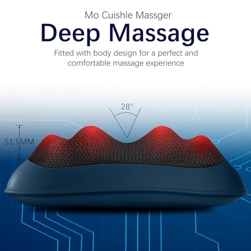 Mo Cuishle Fathers Day Dad Gifts, Shiatsu Back & Neck Massagers with Heat – Deep Tissue Relief for Pain & Tension – Gifts for Christmas, Mothers Day, Birthday Gift for Husband Men Women Mom Him Her - görsel 18